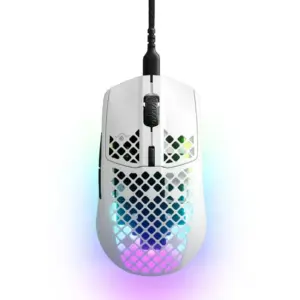 Mouse Gamer Com Fio Steelseries Aerox 3 Snow 6 Botões 62603
