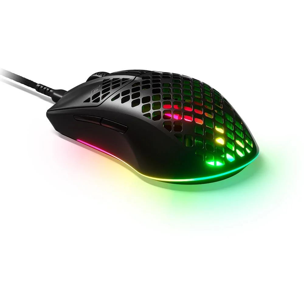 Mouse Gamer Com Fio Steelseries Aerox 3 2022 Edition 8500 DPI RGB Preto 62611