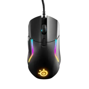 Mouse Gamer Com Fio Steelseries Rival 5 18000 CPI 9 Botões Programáveis Preto 62551