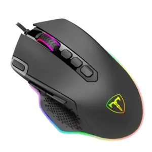 Mouse Gamer Com Fio T-Dagger Bettle 8000 DPI 10 Botões RGB Preto T-TGM305