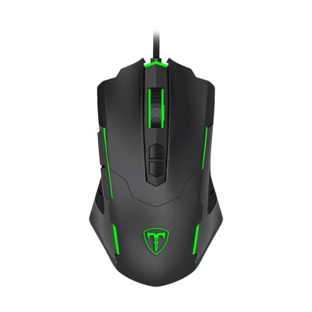 Mouse Gamer Com Fio T-Dagger Brigadier 7200 DPI LED Verde T-TGM206