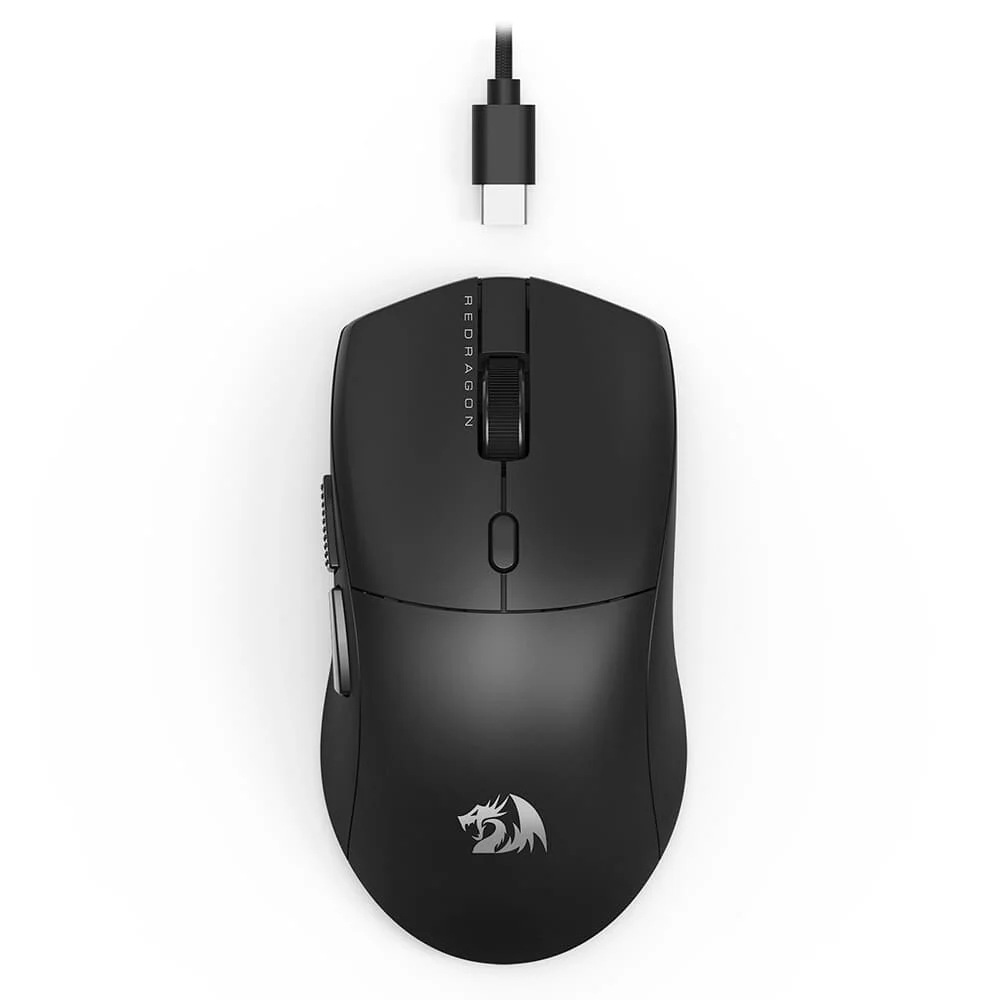 Mouse Gamer Com Fio Redragon Neva Ultraleve 26000 DPI 6 Botões 8000Hz Sensor PAW3395 Preto M815