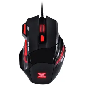 Mouse Gamer Com Fio Vinik VX Gaming GM102 Black Window 2400 DPI 6 Botões LED Preto e Vermelho 28428 Mouse Gamer Com Fio Vinik VX Gaming GM102 Black Window 2400 DPI 6 Botões LED Preto e Vermelho 28428