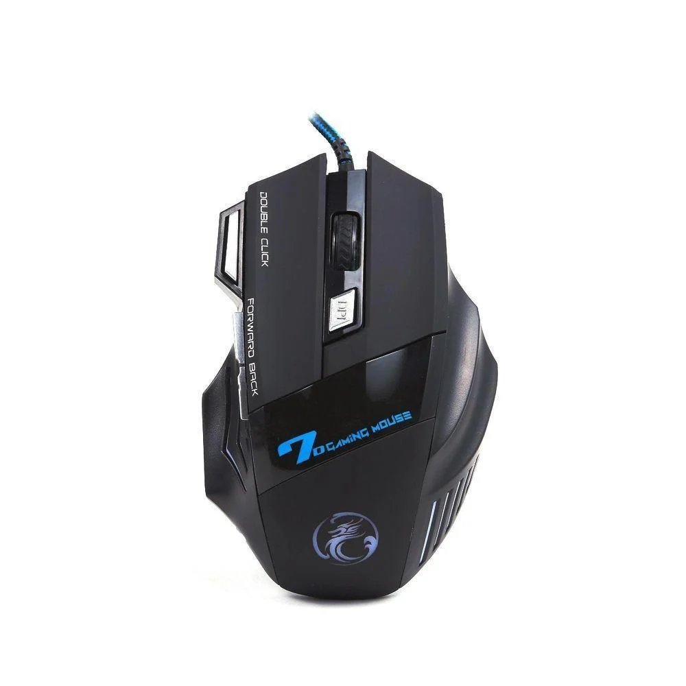 Mouse Gamer Com Fio Estone X7 3200 DPI 7 Botões RGB