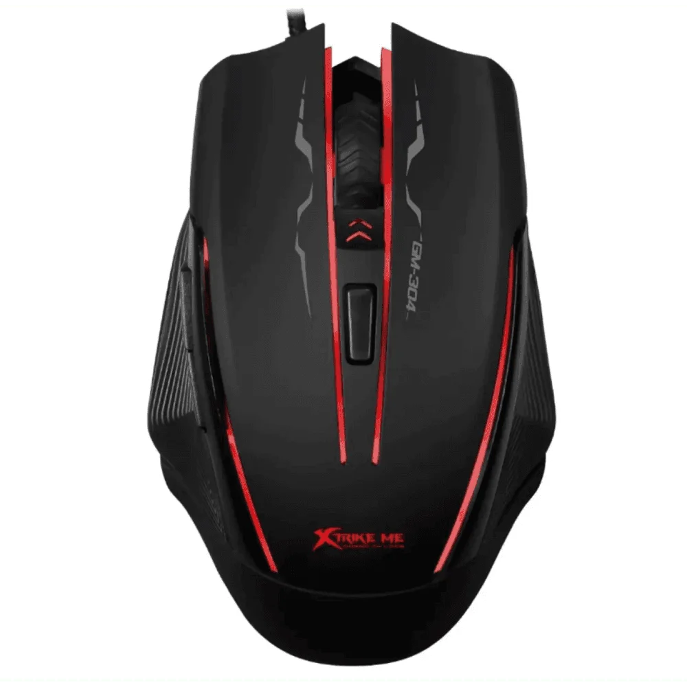 Mouse Gamer Com Fio Xtrike 2400 DPI RGB GM304BK