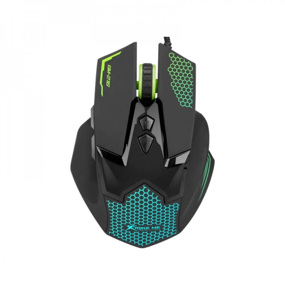 Mouse Gamer Com Fio Xtrike Me GM216 3600 DPI 7 Botões Preto