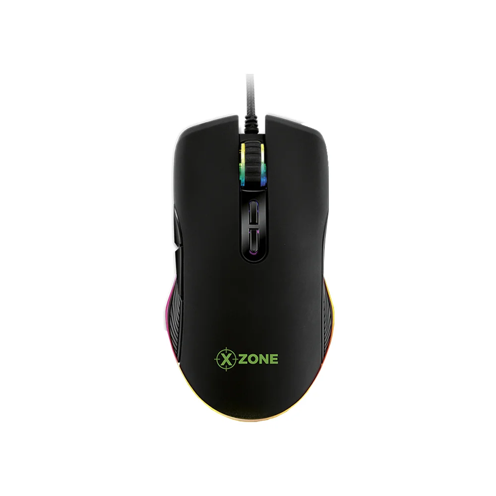 Mouse Gamer Com Fio Xzone GMF-02 16400 DPI 7 Botões RGB