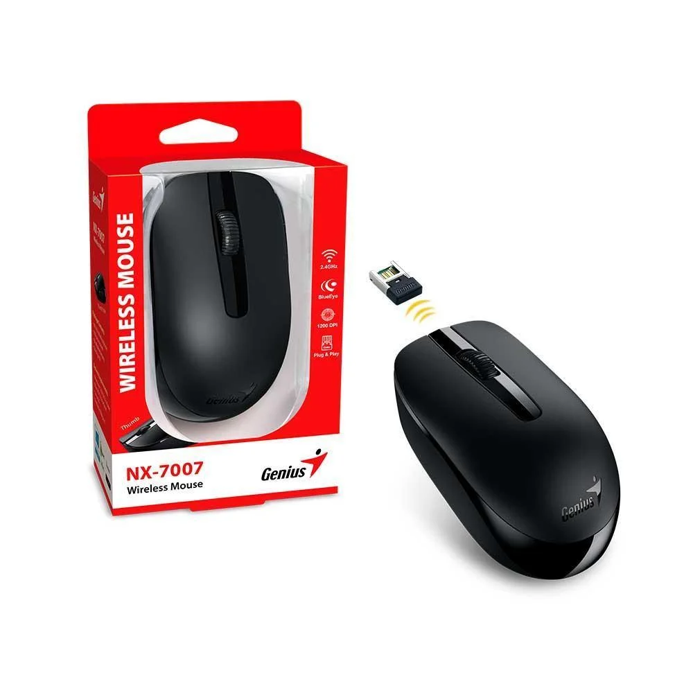 Mouse Sem Fio Genius NX-7007 Preto NX-7007