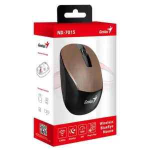 Mouse Sem Fio Genius NX-7015 Brown Mouse Sem Fio Genius NX-7015 Brown