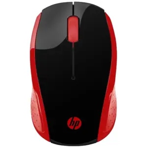 Mouse Sem Fio HP 200 Oman Vermelho 2HU82AA