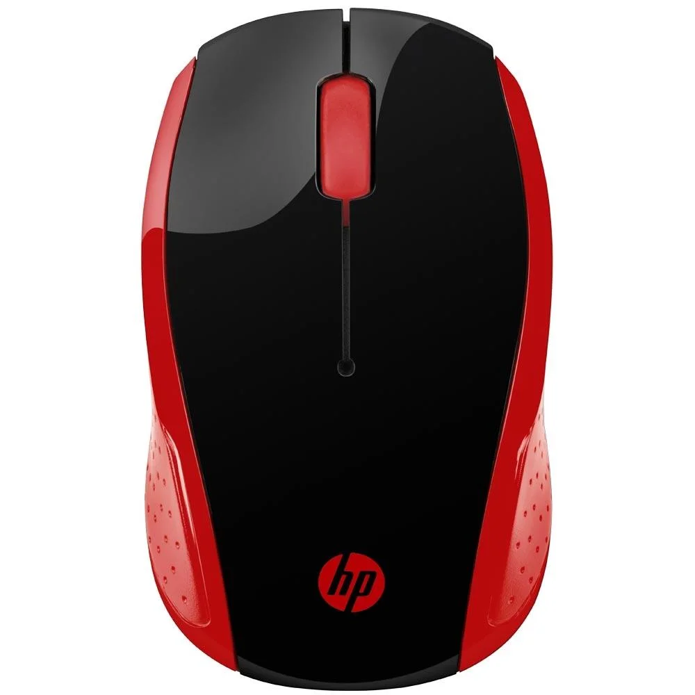 Mouse Sem Fio HP 200 Oman Vermelho 2HU82AA