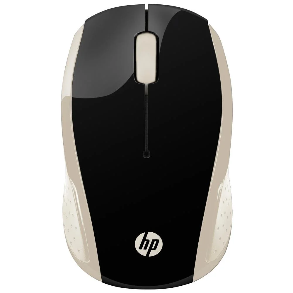 Mouse Sem Fio HP X200 Oman Dourado
