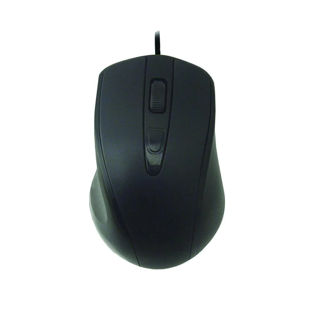 Mouse Óptico K-Mex MO-D433 1000 DPI USB Preto MO-D433