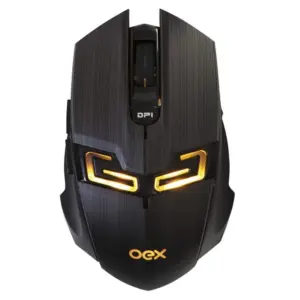 Mouse Gamer Com Fio OEX Killer 4000 DPI LED Aço Escovado MS312
