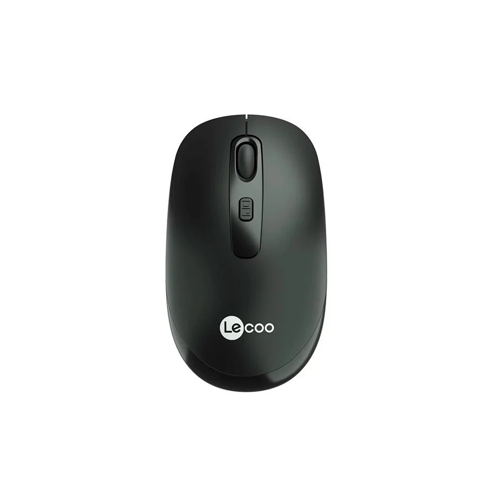 Mouse Sem Fio Lenovo Lecoo 1600 DPI Preto WS205