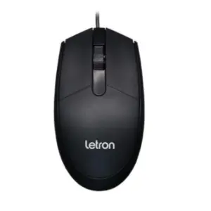 Mouse Com Fio Letron RAT M1611 1600 DPI 3 Botões Preto RAT-M1611 Mouse Com Fio Letron RAT M1611 1600 DPI 3 Botões Preto RAT-M1611