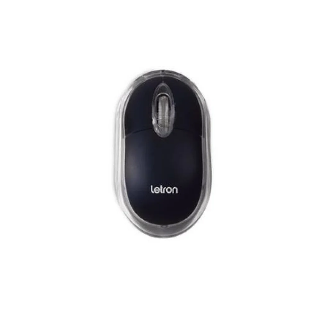 Mouse Com Fio Letron USB 3 Botões 800 DPI L Black 1601 R8