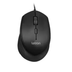 Mouse Ergonômico Letron Office Job 4D USB Preto Mouse Ergonômico Letron Office Job 4D USB Preto