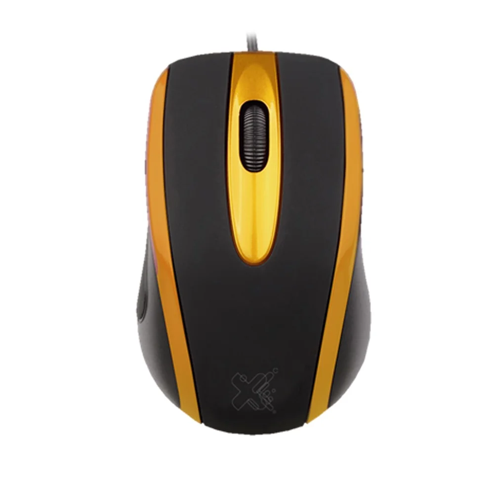 Mouse Com Fio Maxprint Techzone 800 DPI USB 2.0 Preto e Amarelo