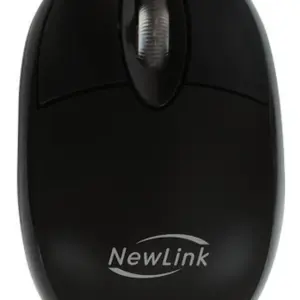 Mouse Mini Newlink Fit 1000 DPI 3 Botões Com Fio Preto MO304C