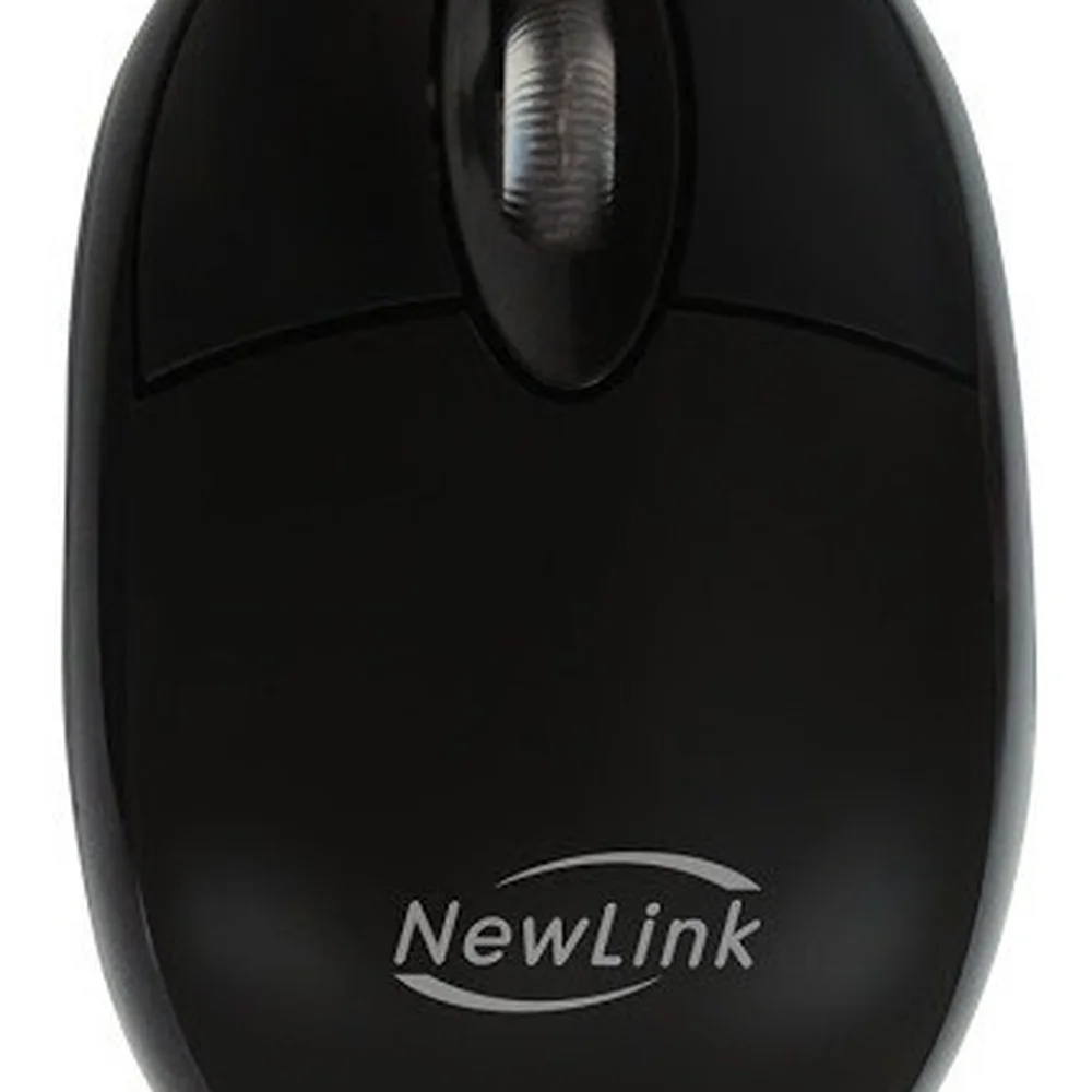 Mouse Mini Newlink Fit 1000 DPI 3 Botões Com Fio Preto MO304C