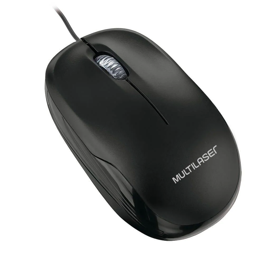 Mouse Óptico Multi Box 1200 DPI USB Preto MO255