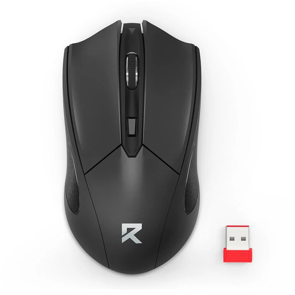 Mouse Office Sem Fio Redragon Ambidestro 4000 DPI USB 2.4GHz Preto BM-2463