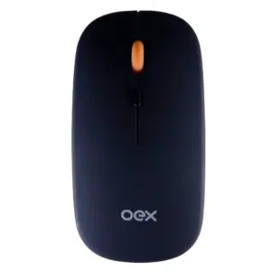 Mouse Óptico Sem Fio OEX MS603 Dual Mode 2 Conexões Preto