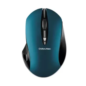 Mouse Óptico Sem Fio Movitec Office 2.4Ghz Azul OMW-04 Mouse Óptico Sem Fio Movitec Office 2.4Ghz Azul OMW-04