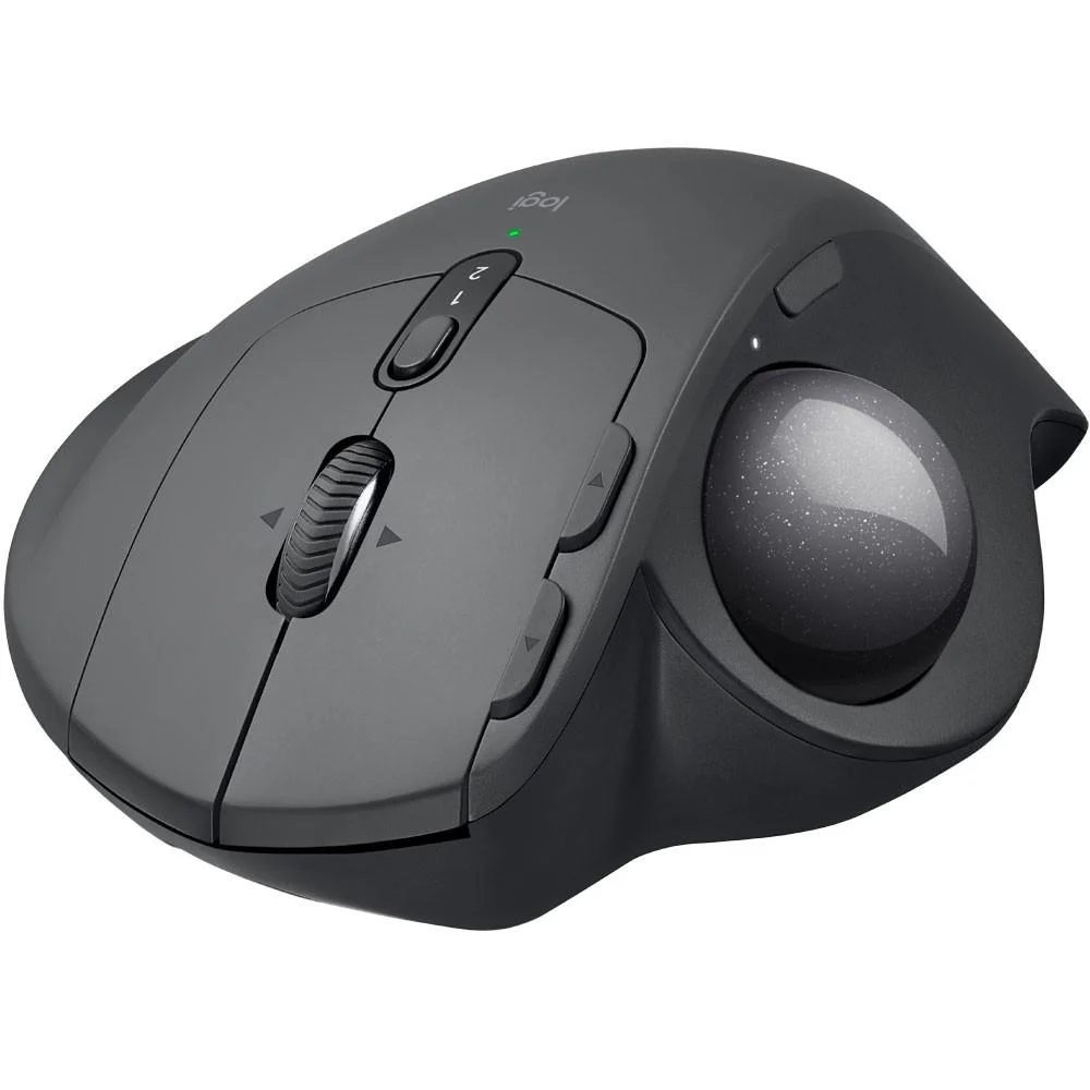 Mouse Óptico Trackball Sem Fio Logitech MX Ergo Recarregável