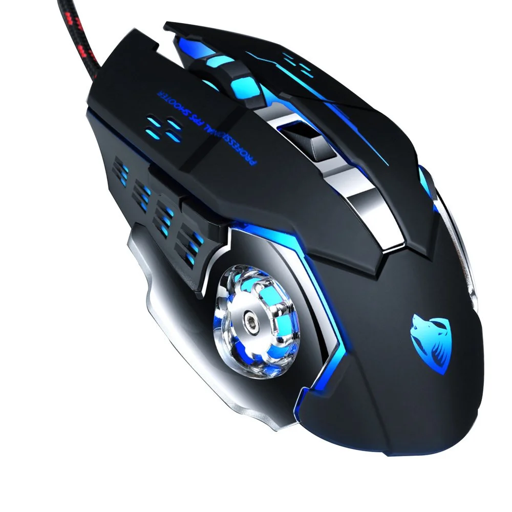 Mouse Gamer Com Fio Ray Lobo V6 Wrangler