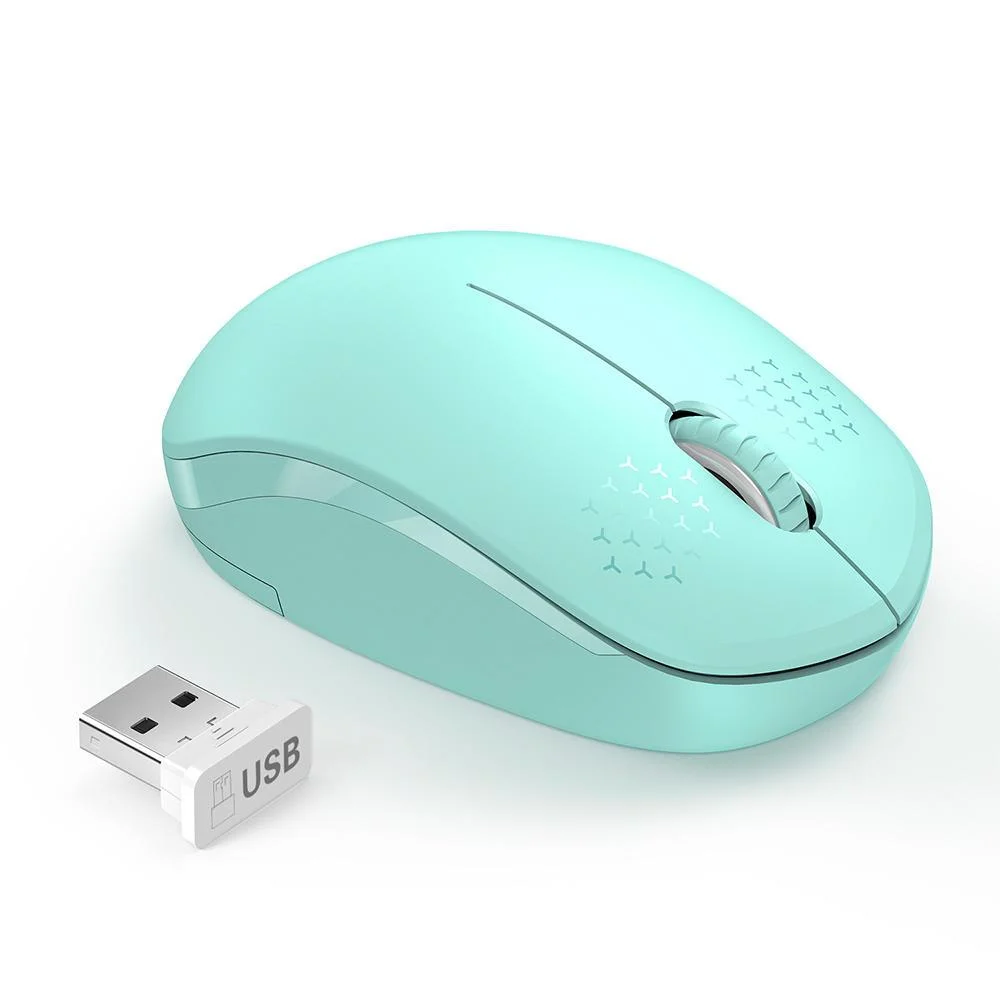 Mouse Sem Fio Seenda WGSB 012 2.4G Verde Mint