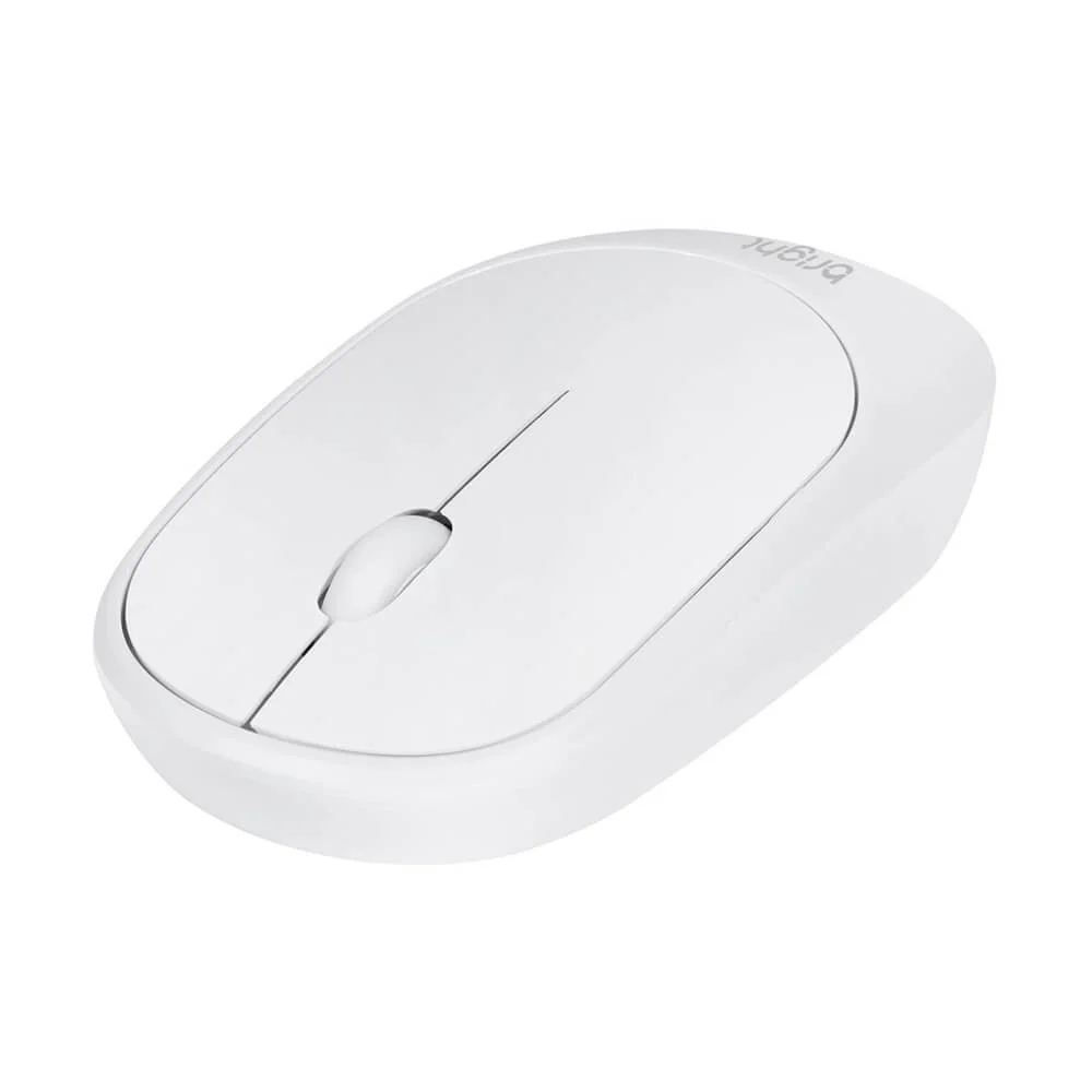 Mouse Sem Fio Bright 1.000 DPI USB 2.0 Branco MS001
