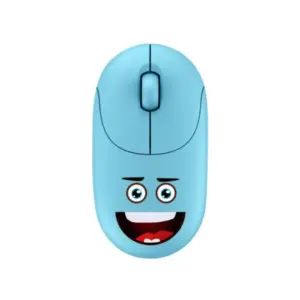 Mouse Sem Fio Bright Emoji Kids Azul KMS002