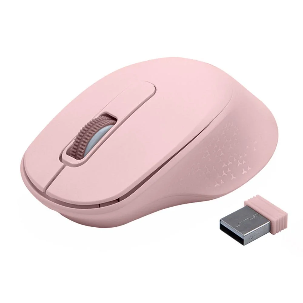Mouse Sem Fio C3Tech M-BT200PK 2.4GHz 1600 DPI Rosa