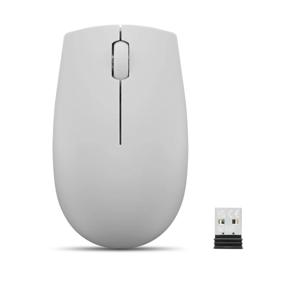 Mouse Sem Fio Lenovo 300 Compacto Cinza GY51L15678