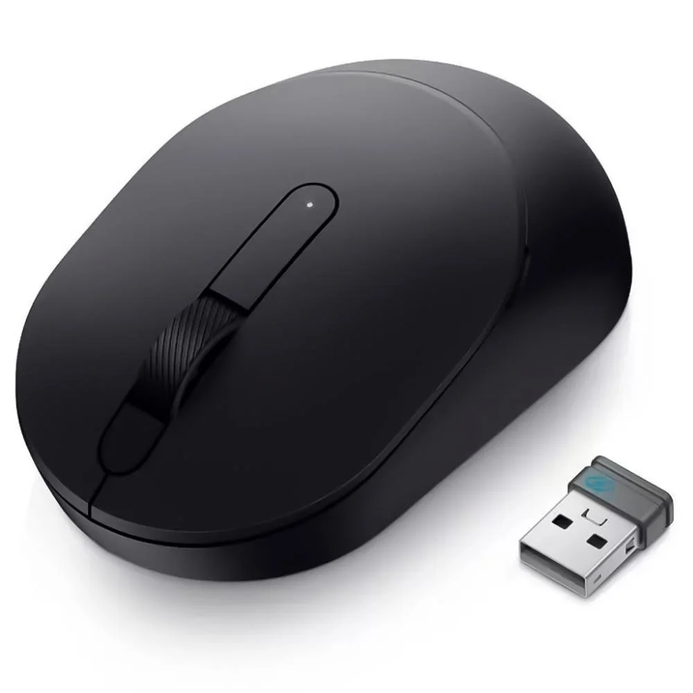 Mouse Sem Fio Dell Bluetooth 1600 DPI 4 Botões Preto MS3320W