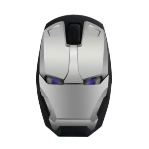 Mouse Óptico Sem Fio Homem de Ferro 2.4G Prateado