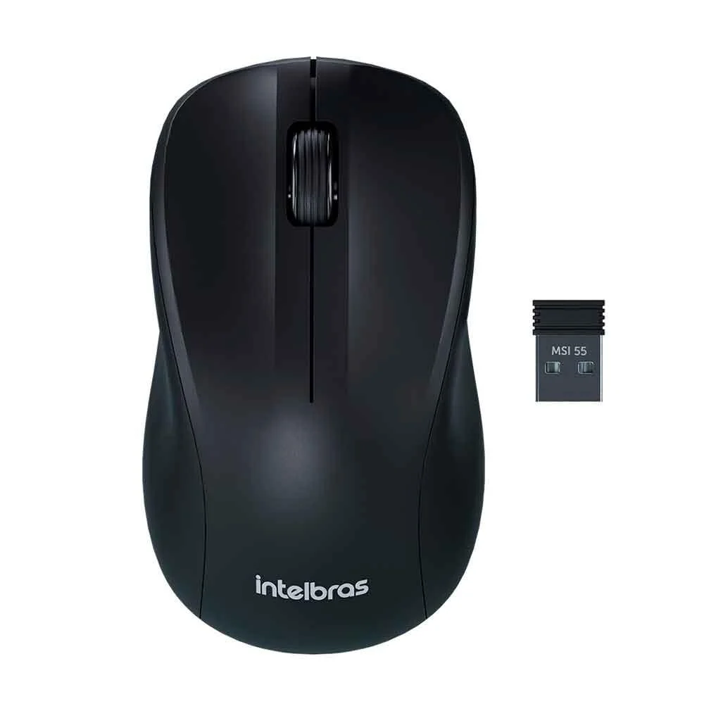 Mouse Sem Fio Intelbras MSI 55 1600 DPI USB 2.0 4290023