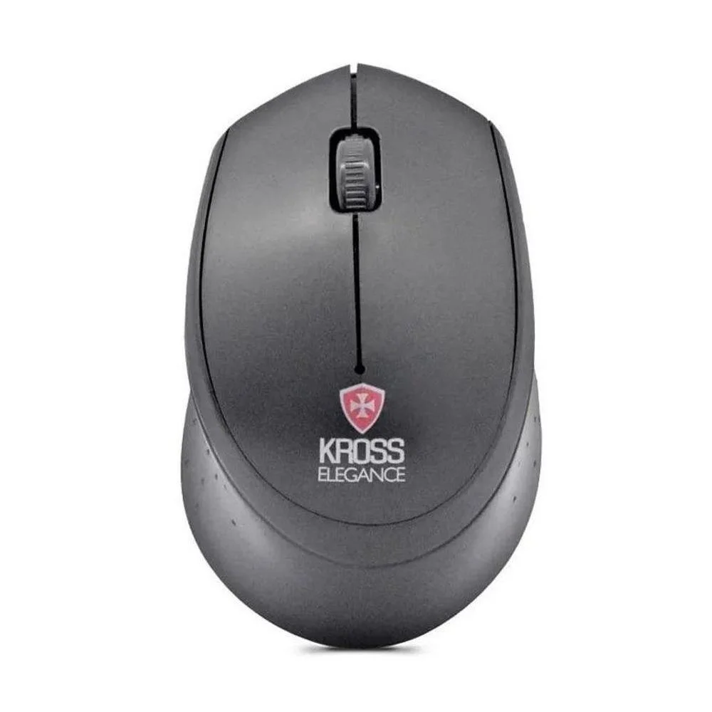 Mouse Sem Fio Kross Recarregável USB 1.600 DPI Preto KE-M305