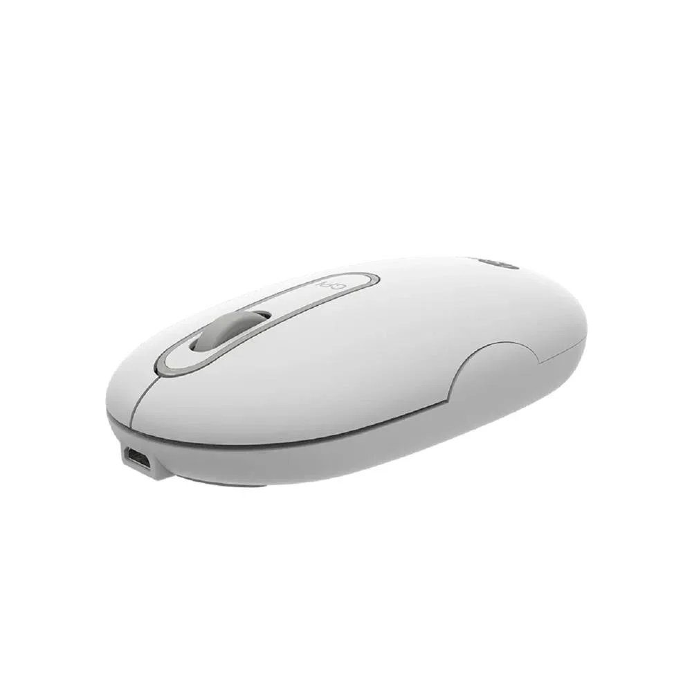 Mouse Sem Fio Lecoo WS207WH Recarregável Branco