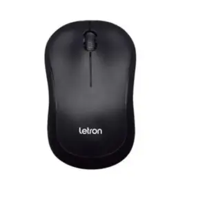 Mouse Sem Fio Letron Compacto 3 Botões 800 DPI Black Square