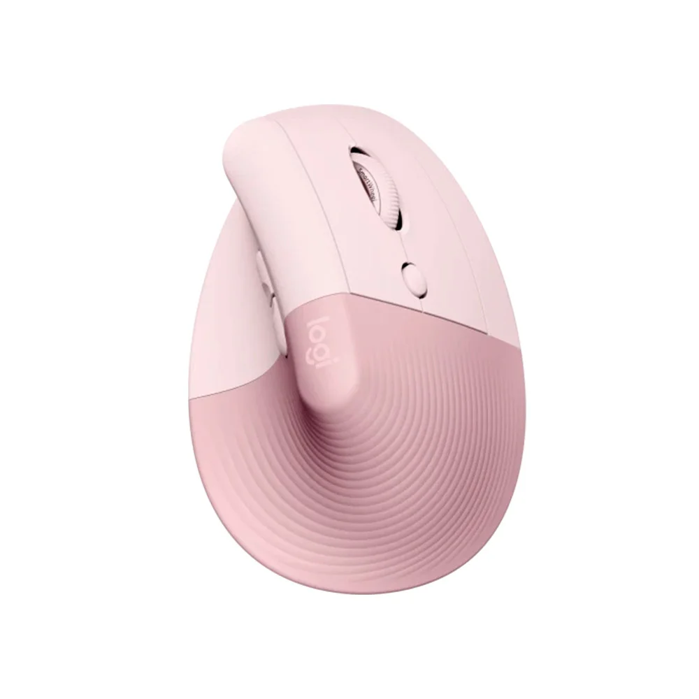 Mouse Vertical Sem Fio Logitech Lift Bluetooth 4000 DPI Rosa 910-006472