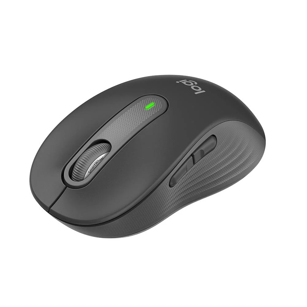 Mouse Sem Fio Logitech Signature M650 Compacto 2000 DPI 5 Botões Silencioso Bluetooth USB Grafite 910-006250