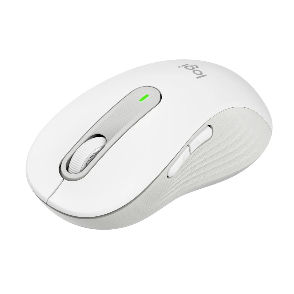 Mouse Sem Fio Logitech Signature M650 L Bluetooth 1000 DPI Branco 910-006233