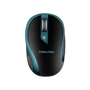 Mouse Office Sem Fio Movitec Preto/Azul OMW-02 Mouse Office Sem Fio Movitec Preto/Azul OMW-02