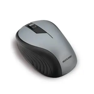 Mouse Sem Fio Multi MO213 2.4GHz 1200 DPI USB Plug and Play Preto Grafite Mouse Sem Fio Multi MO213 2.4GHz 1200 DPI USB Plug and Play Preto Grafite