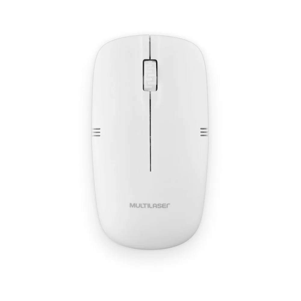 Mouse Sem Fio Multi Lite 2.4GHz 1200 DPI USB Branco MO286