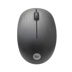 Mouse Óptico Sem Fio Bright 404 Ergonômico 1000 DPI 3 Botões 2.4GHz Preto