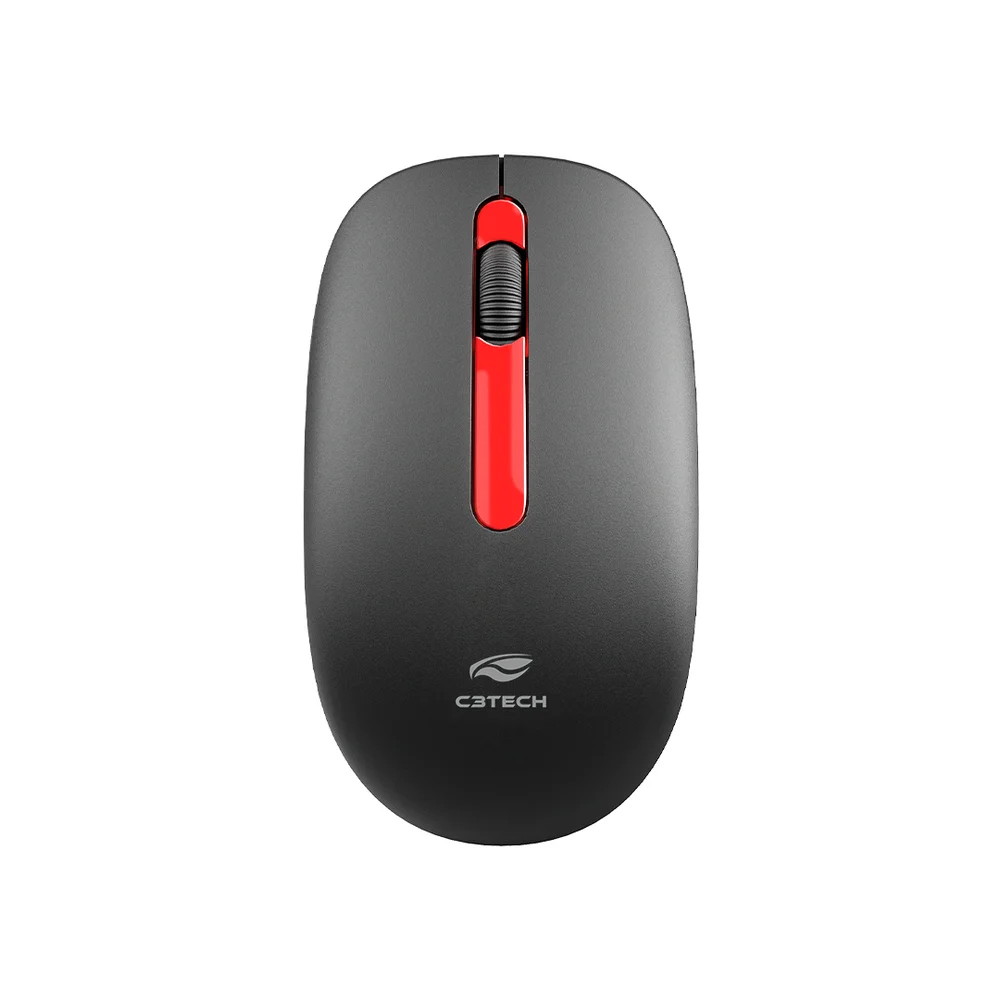Mouse Sem Fio C3Tech Vermelho M-W15RBK